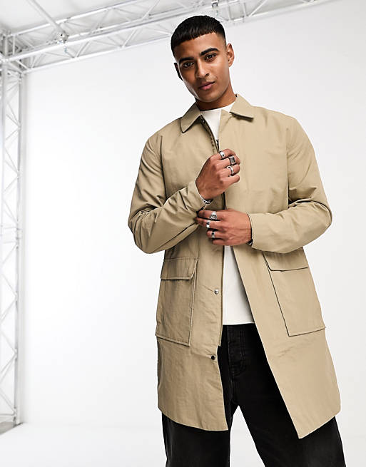 Homme Vestes & Manteaux | Only & Sons - Trench long - Beige - CAC9594